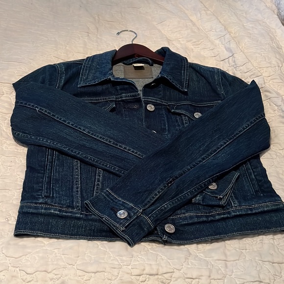 Levi Trucker Jacket NWOT size S/P Six pocket Jean Jacket Super Cute - Picture 6 of 13
